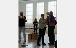 sur le podium