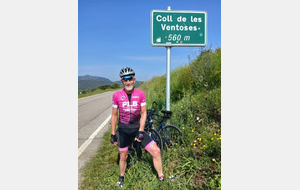 Gaby au col des ''Venteux''.... un peu plus que Toullaëron !!